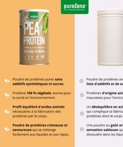 Vegan Protein Pois - Arôme Vanille BIO, 400 g